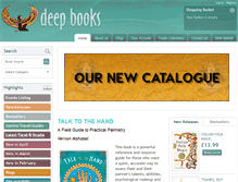 Tablet Screenshot of deep-books.co.uk